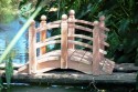 4 Foot Span Curved Double Rail Garden Bridge
